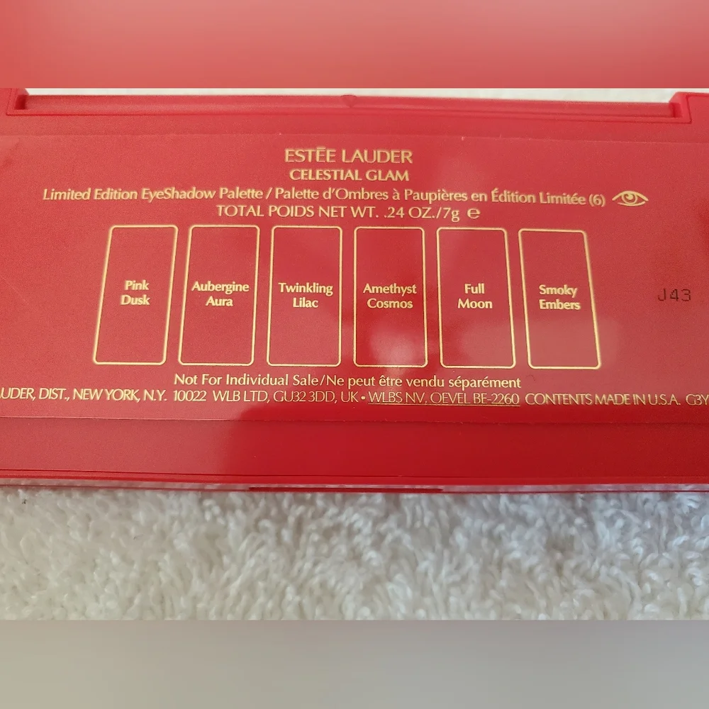 New Estee Lauder Celestial Glam Full size Lips, Eyes & Cosmetic Case